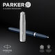 Parker Πένα Γραφής Fine Μπλε από Ατσάλι με Μπλε Μελάνι