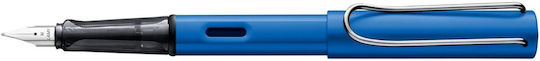 Lamy Al Star Schreibfeder Breite Blau aus Aluminium mit Rot Tinte