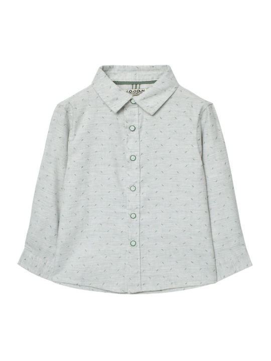 Kids Shirt Long Sleeve Grey Melange