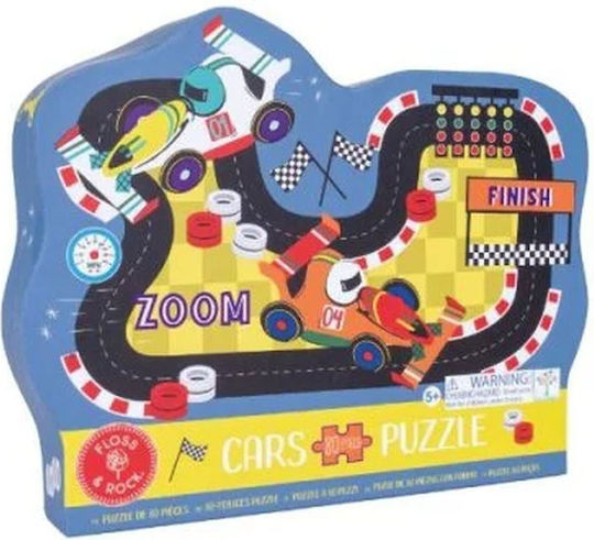 Παιδικό Puzzle Πίστα Αυτοκινήτων για 5+ Ετών 80pcs Floss & Rock