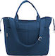 Leclerc Baby Geantă-Schimbător de Umăr/Mână Albastru 41x15x33cm.