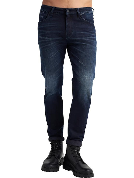 Sapphire Herren Jeanshose mit Schlank Verjüngt Anwendung Blau