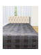 Silk Fashion Κουβέρτα Fleece Υπέρδιπλη 240x240εκ. Γκρι