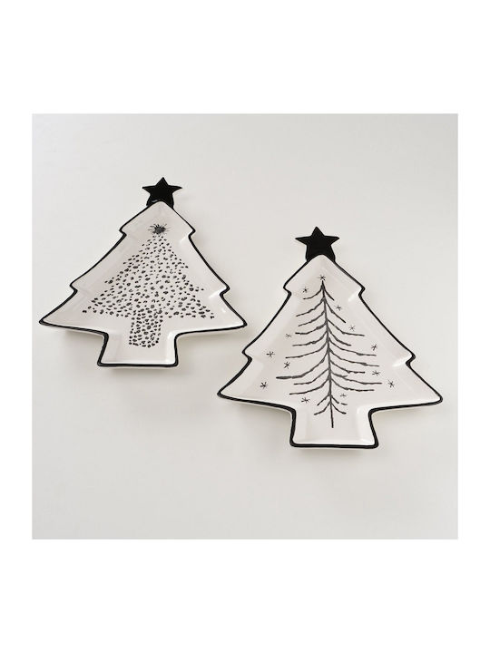 MSA Christmas Platter Black L38xW28cm.