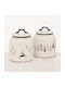 MSA Christmas Container White L17xW17xD17cm.