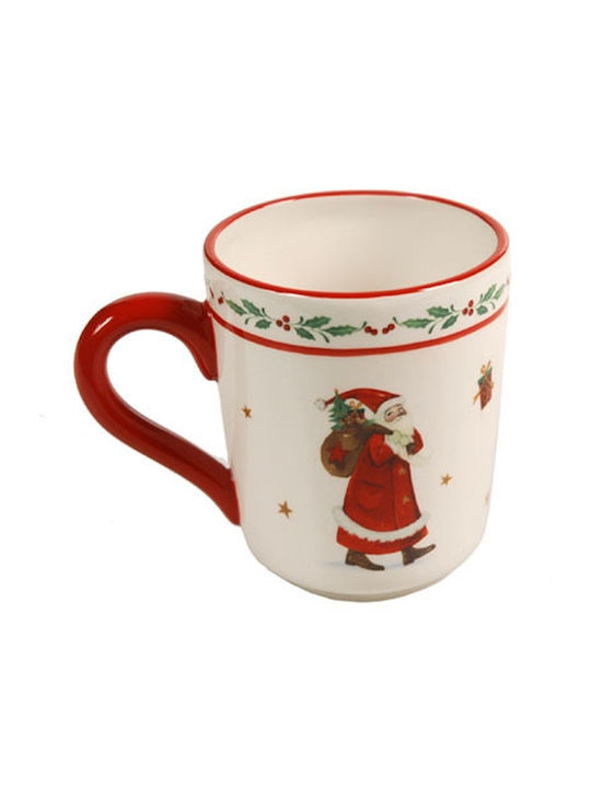MSA Christmas Mug White L12.5xW8.8xD10.6cm.