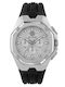Philipp Plein Hyper Herrenuhr 45mm Chronograph Batterie mit Schwarz Kautschukarmband