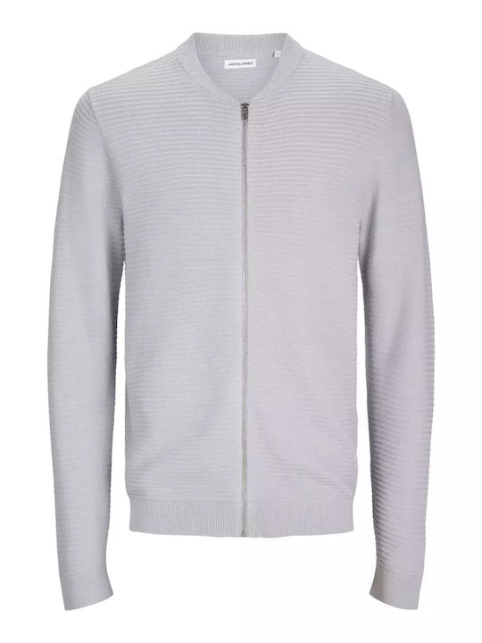 Jack & Jones Men's Knitted Cardigan Gray