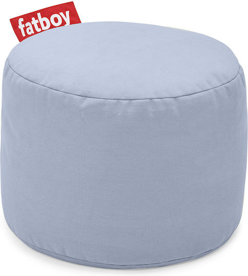 Πουφ Σκαμπό Point Stonewashed Misty Blue 50x50x35cm