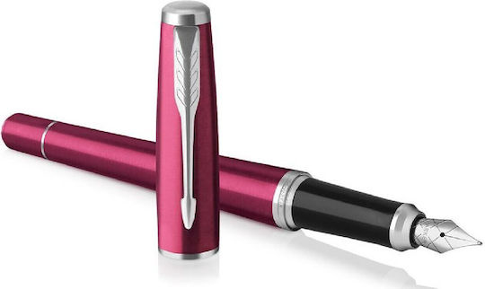 Parker Urban Core Vibrant Πένα Γραφής Medium Μωβ με Μπλε Μελάνι
