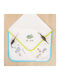 Borea Junge Kuscheldecke White Weiß 80x80cm.