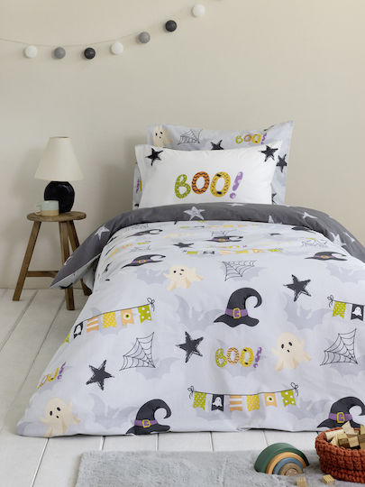 Nima Kids Cotton Pillowcase Set 52x72cm Gray