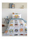 Nima Superheroes Kids Cotton Pillowcase Set 52x52cm Gray