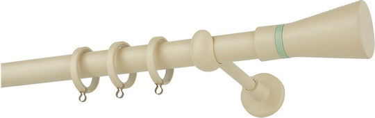 Zogometal Metallic Curtain Pole Double with Rail Φ25mm 300cm Ivovar Mat
