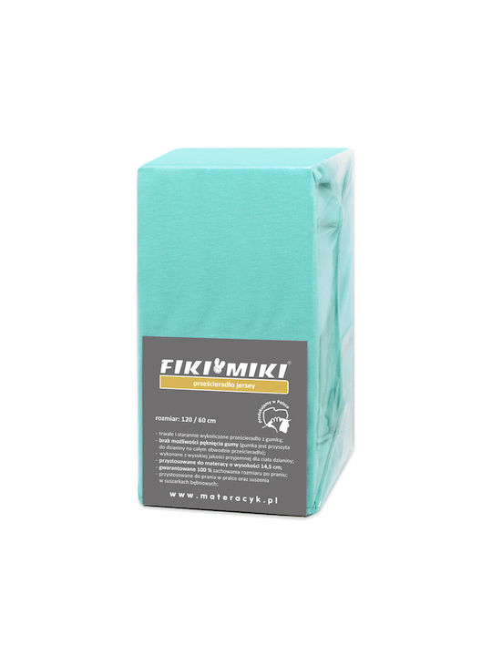 Fiki Miki Mit Angepasst Minz Baby Bettlaken 60x120cm Fiki Miki Mit Angepasst Minz Baby Bettlaken 60x120cm