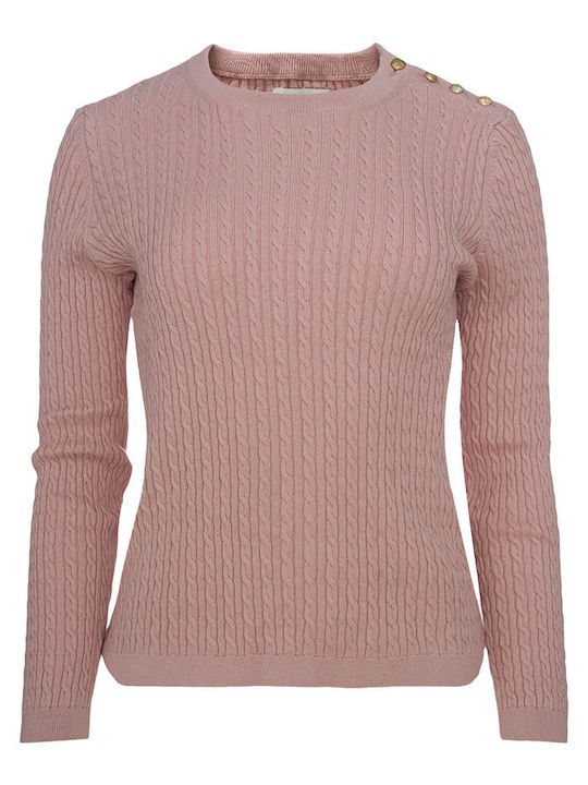 Gant Women's Long Sleeve Sweater Cotton Pink