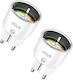 Smart Wifi Socket Energy Consumption Monitoring Nous A1t Tasmota 2 Pcs