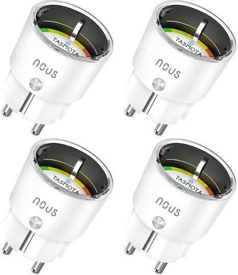 Smart WLAN-Steckdose Energieverbrauchsüberwachung Nous A1t Tasmota 4 Stück
