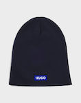 Hugo Beanie Ανδρικός Σκούφος Πλεκτός σε Navy Μπ...