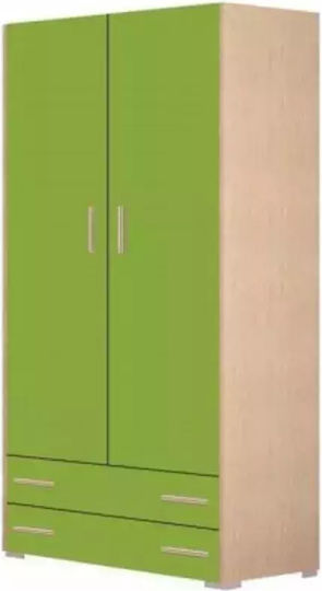 Dulap Cu Ușă Dublă Cu 2 Sertare Verde 85x180cm