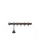Import Hellas Metalic Galerie pentru perdele No10 Simplu Φ25mm 140buc Oxid