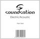 Soundsation Einzel Stahl E-Gitarrensaiten 16"