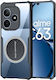 Θήκη Realme C63 Μαγνητική Πλάκα Διαφανής Μαύρη