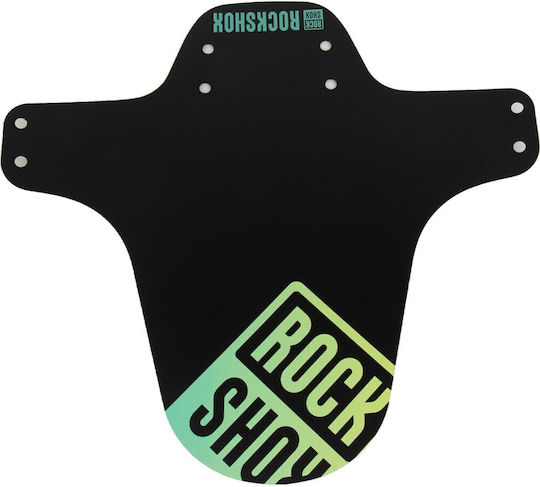 Rockshox Front Suspension MTB Bicycle Fender Black Teal Yellow Fade Print 00.4318.020.024