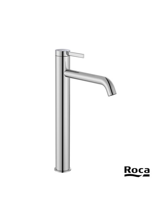 Roca Mixing Tall Sink Faucet Silver