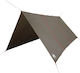 vidaXL Shade Sail Brown With Hoop & with PU Coa...