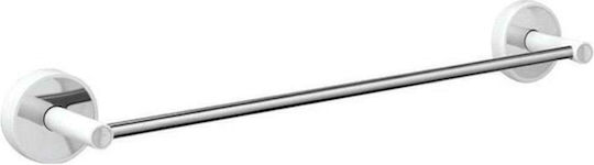 Karag Ράγα Μπάνιου Μονή Επιτοίχια με Βίδες ​40x40cm Inox Λευκή
