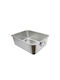 Tiefe Edelstahlwanne Ek-5015 Ss Metallgriffe 50x35x15 cm