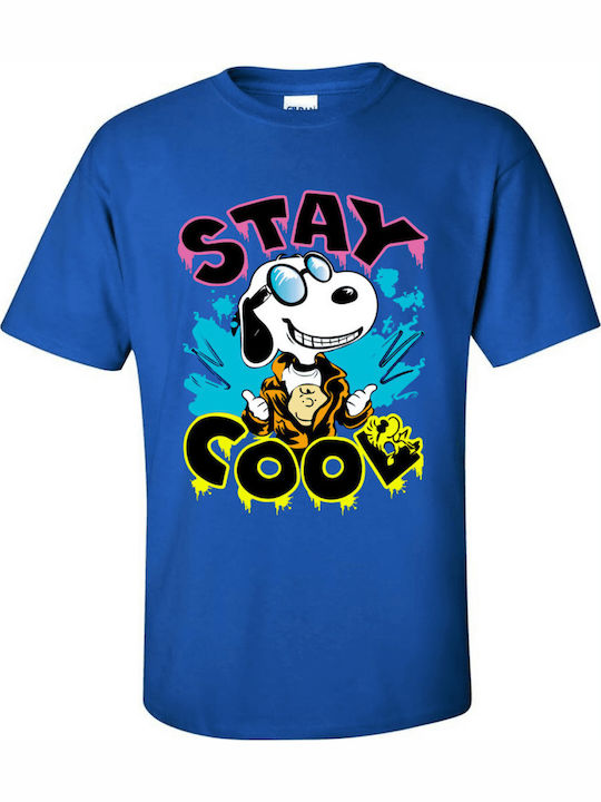 Παιδικό T-shirt Μπλε Ρουά