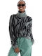 Women's Long Sleeve Sweater Steel Blue