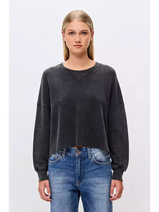 Bluze Damă Mânecă Lungă Bumbac Negru