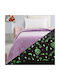 Beauty Home Κουβέρτα Art 6146 Φωσφορίζουσα Λιλά 160x220εκ.