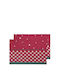 Nima Neva Set Weihnachtliche Platzsets Stoff Rot L2xB35xD50cm. 2Stück