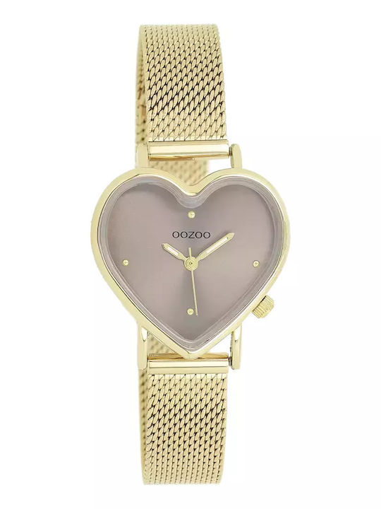 Oozoo Timepieces Ρολόι Μπαταρίας με Μεταλλικό Μπρασελέ