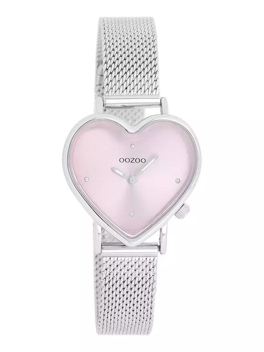 Oozoo Timepieces Ρολόι Μπαταρίας με Μεταλλικό Μπρασελέ