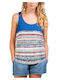 Women's Blouse Sleeveless Blue