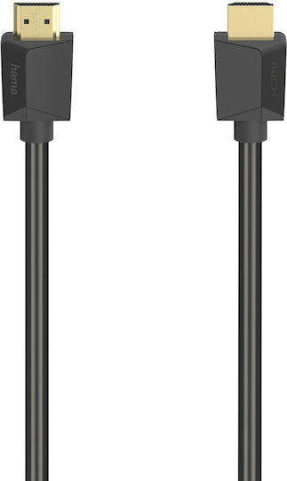 HAMA Cablu Flat HDMI De Sex Masculin - HDMI De Sex Masculin 5m Negru