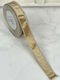 Kappa Decor Weihnachtliche Farbband Stoff Gold 450x2.5cm 1Stück