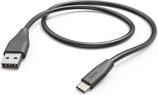 HAMA Cablu USB 2.0 USB-C Masculin - USB-A Negru 1.5m 00201595