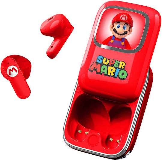 OTL Super Mario Slide In-Ear Bluetooth-Freisprecheinrichtung Kopfhörer mit Ladeetui Rot