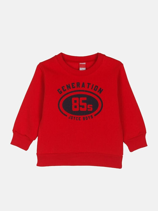 Joyce Παιδικό Φούτερ Κόκκινο Generation 85s
