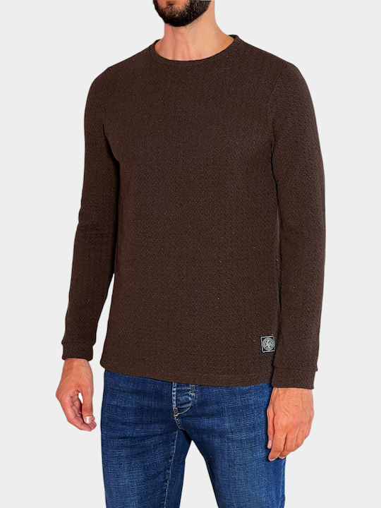 3Guys Bluza Mânecă Lungă Maro
