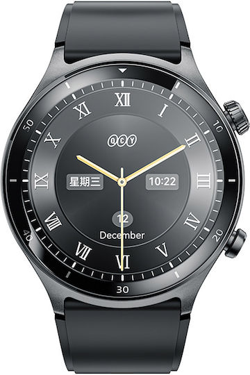 QCY Active GT S7 Stainless Steel Smartwatch with Heart Rate Monitor (Black)