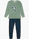 Minerva Kids' Pajamas Winter Cotton Green Haze Bear