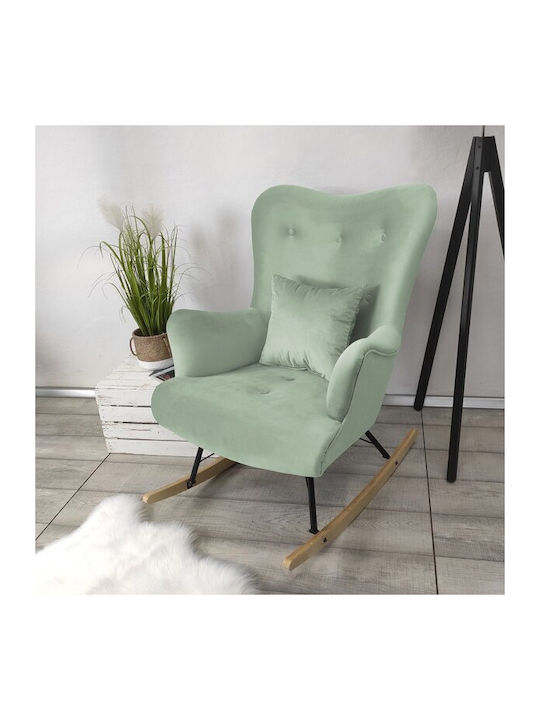 Clovis 101 Rocking Armchair Turquoise 101x76x101cm