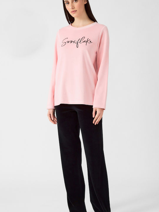 Minerva Winter Women's Pyjama Set Pink Joy